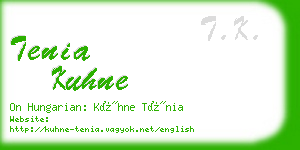 tenia kuhne business card